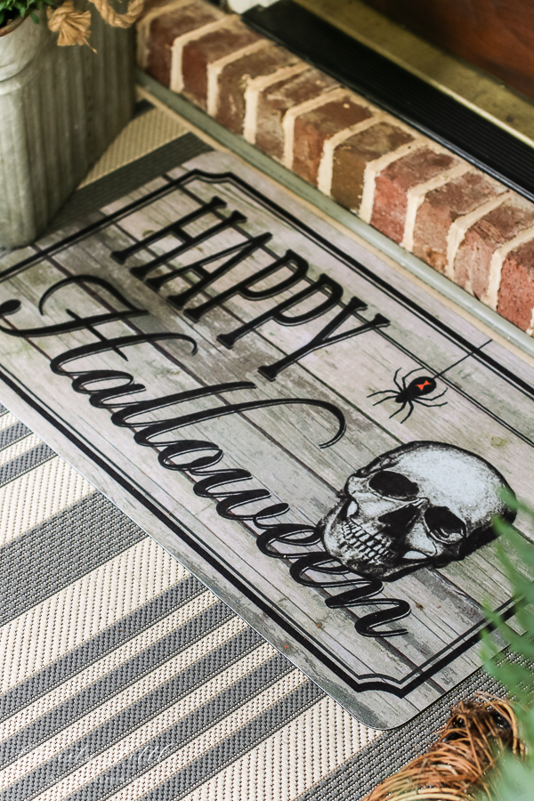 skull door mat