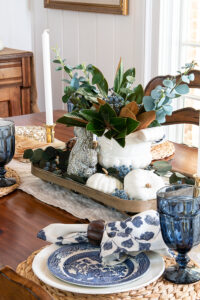 Blue Fall Decorating Ideas - Our Southern Home