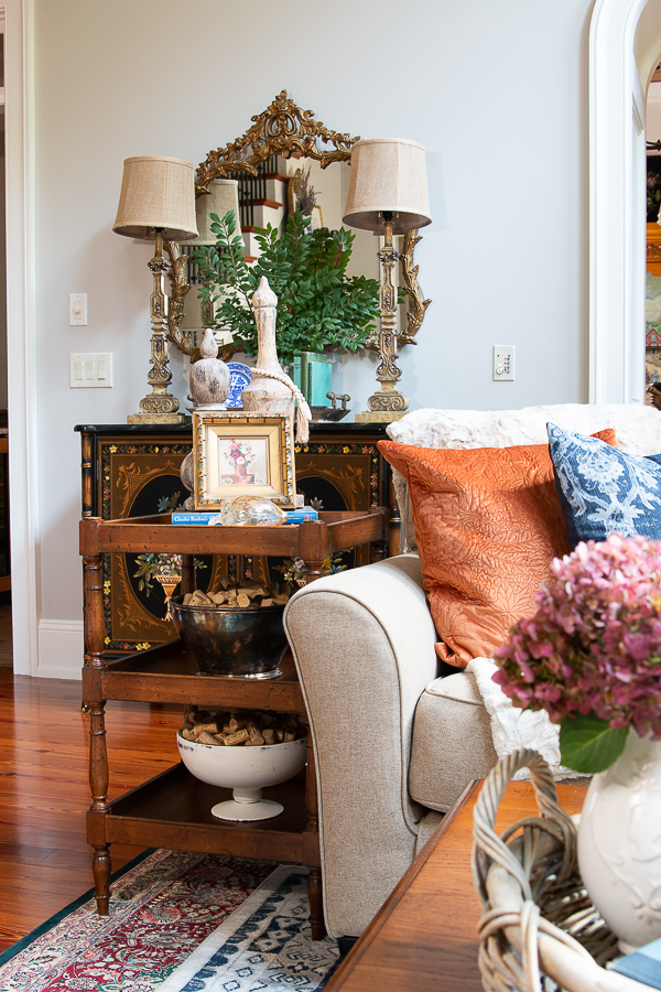 Blue Fall Decorating Ideas - Our Southern Home