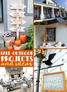 Fall outdoor decorating ideas for porches and more!