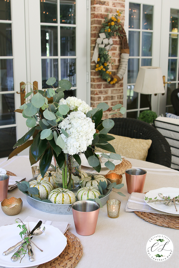 Fall Dining on the Porch