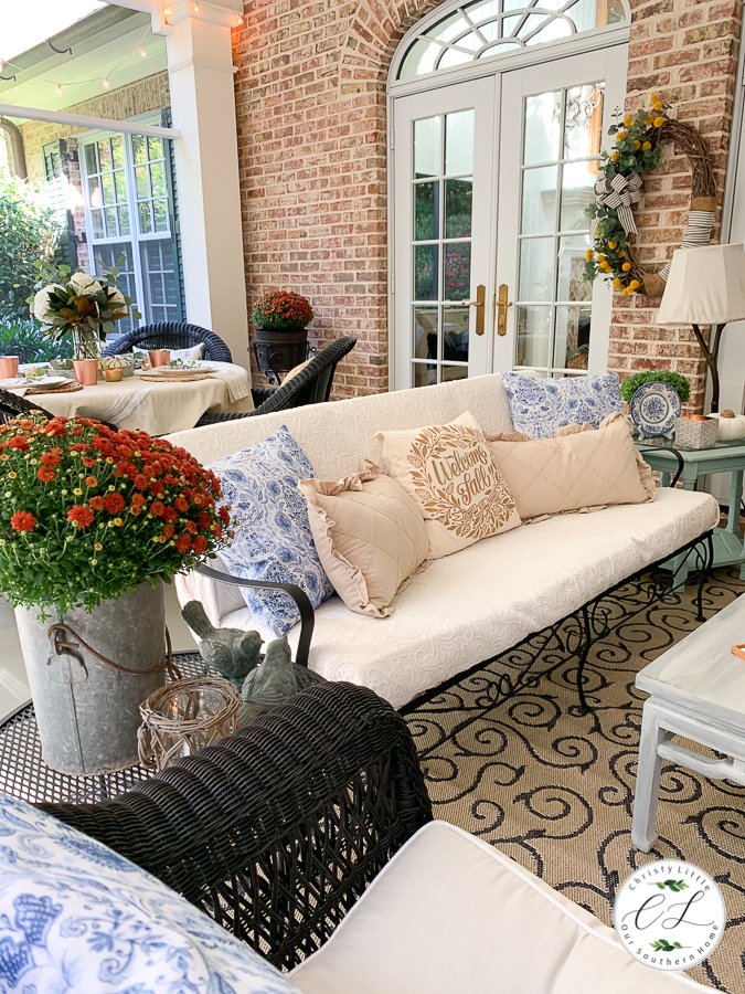 Cozy Fall Screened Porch