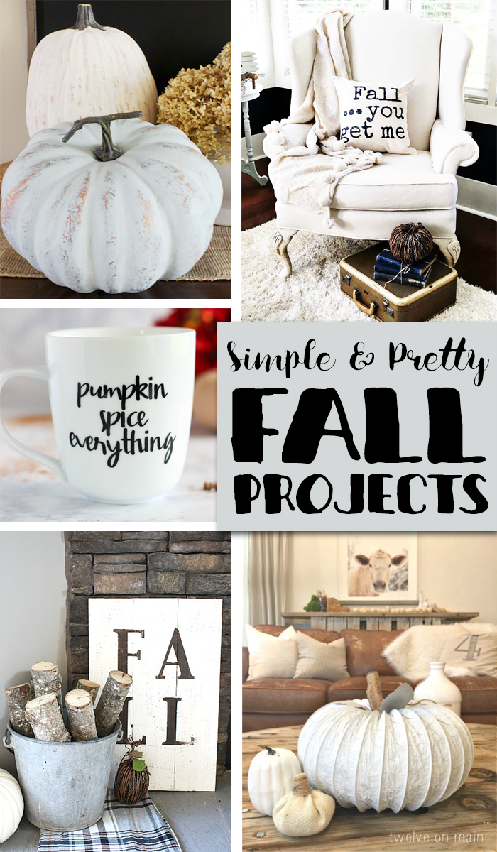 Simple Fall Projects to get your decorating started with features from Inspiration Monday weekly link party!