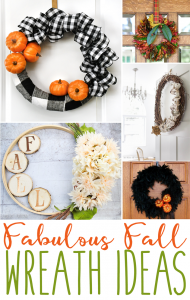 Fabulous fall wreaths are the features from Inspiration Monday link party!