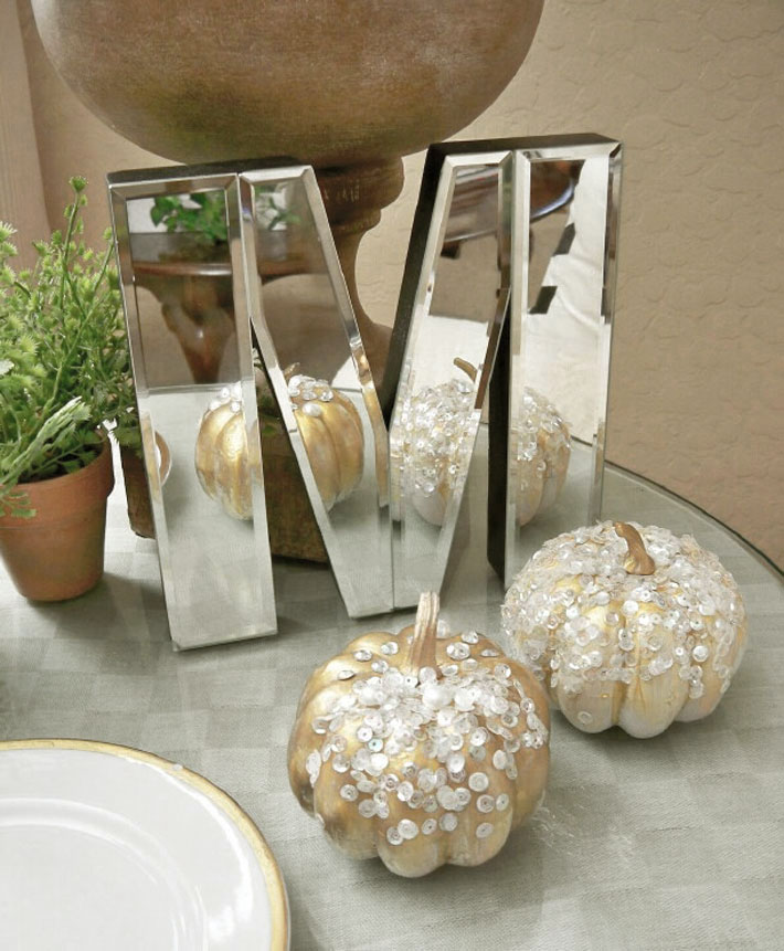 Image for Easy Glitzy DIY Dollar Tree Pumpkins For Fall