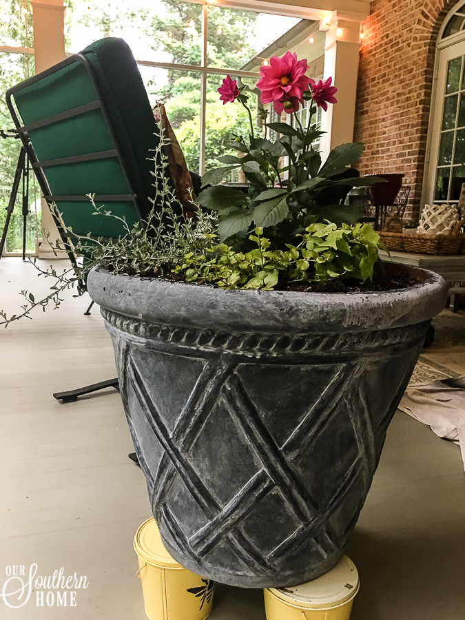 These faux-stone pots are the perfect DIY spring project