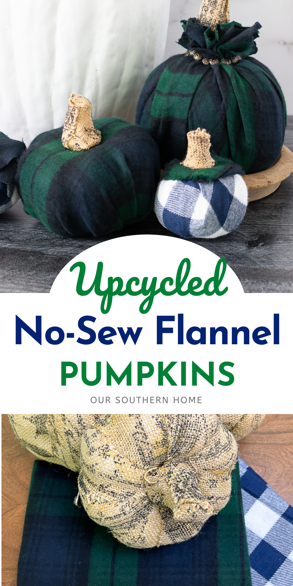 flannel pumpkins