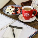 calendar, breakfast and coffee