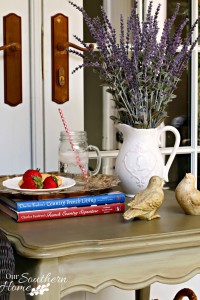 french country chalk painted table by our southern home