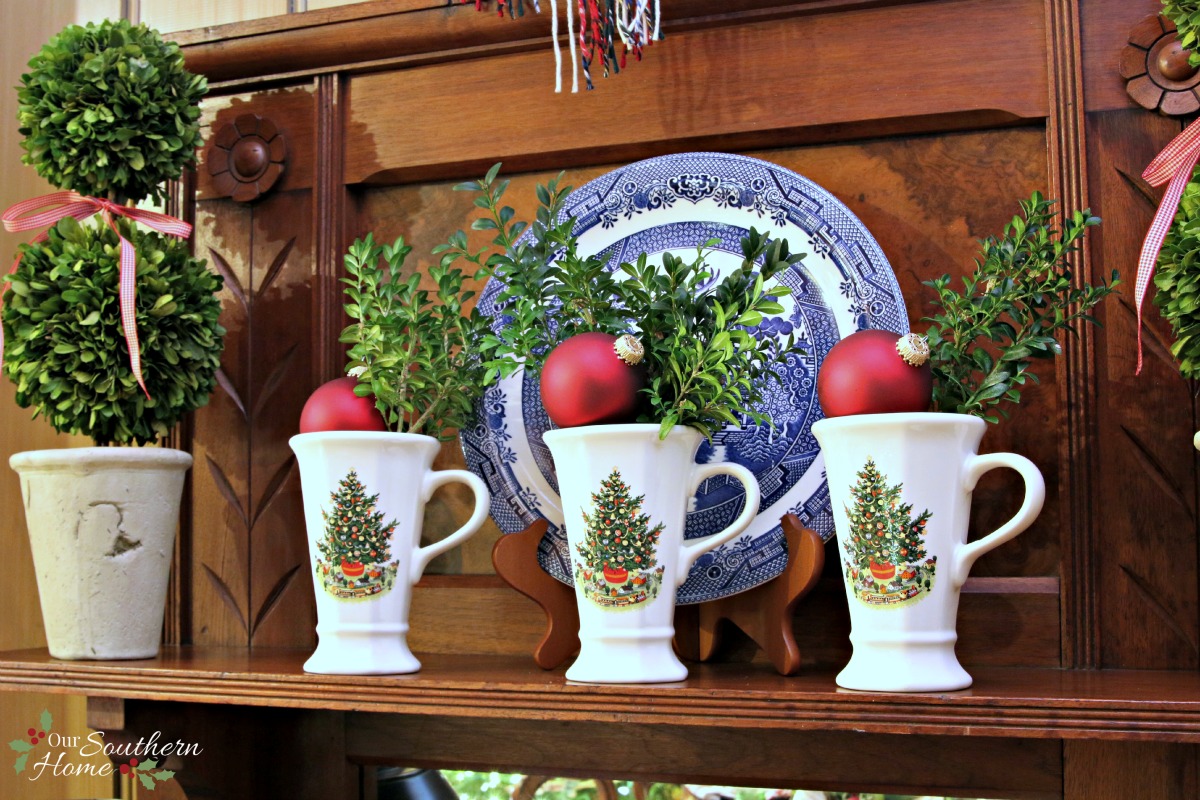 French Farmhouse Christmas kitchen by Our Southern Home