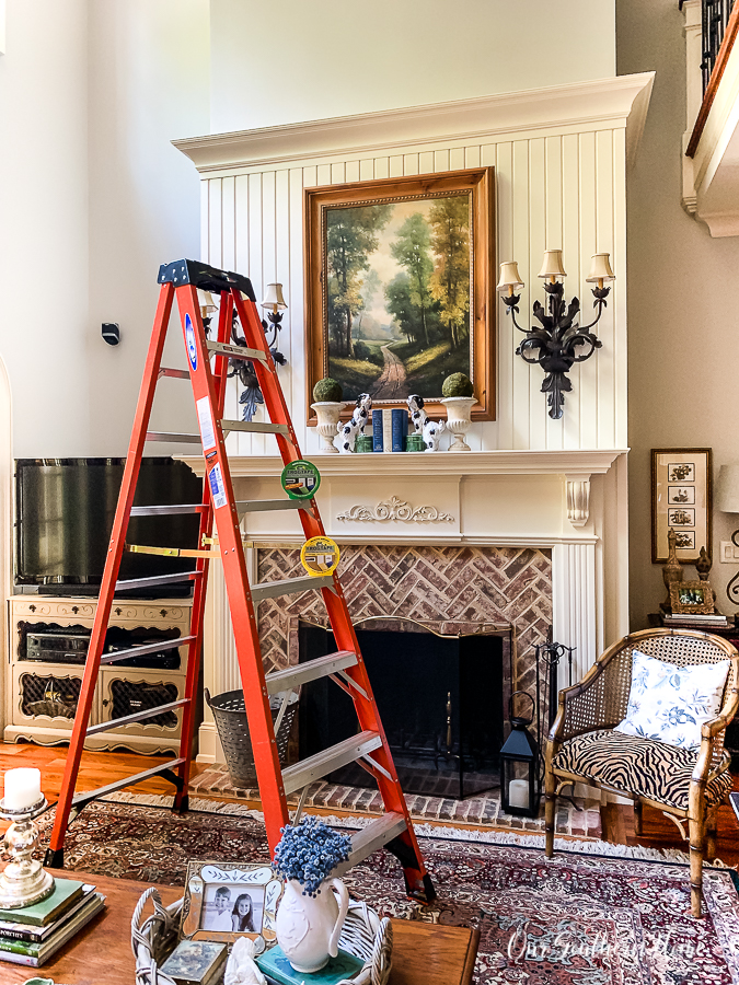 ladder in room