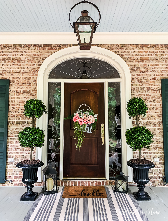 Outdoor Rug for the Front Porch - Our Southern Home