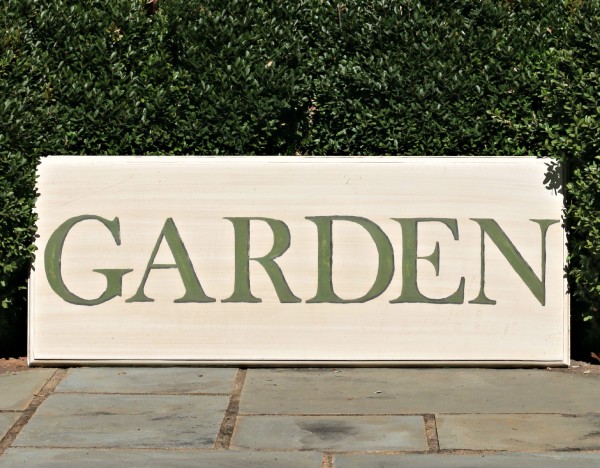 garden sign by our southern home 1