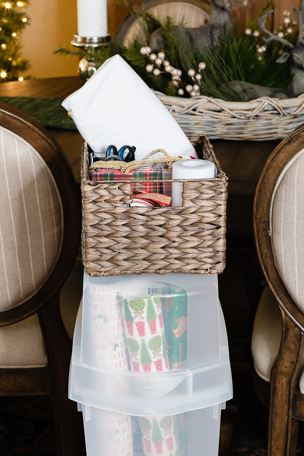 Ideas for Gift Wrap Storage Our Southern Home