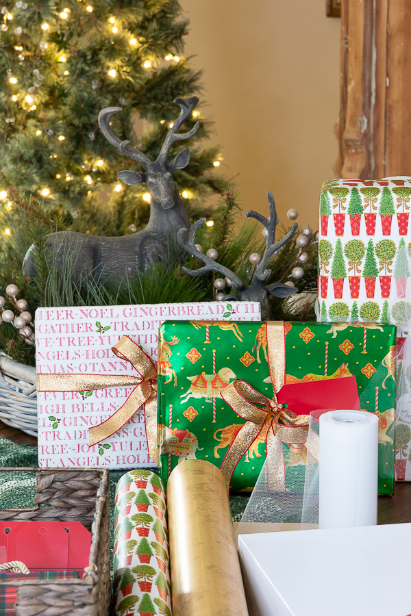 wrapped Christmas gifts