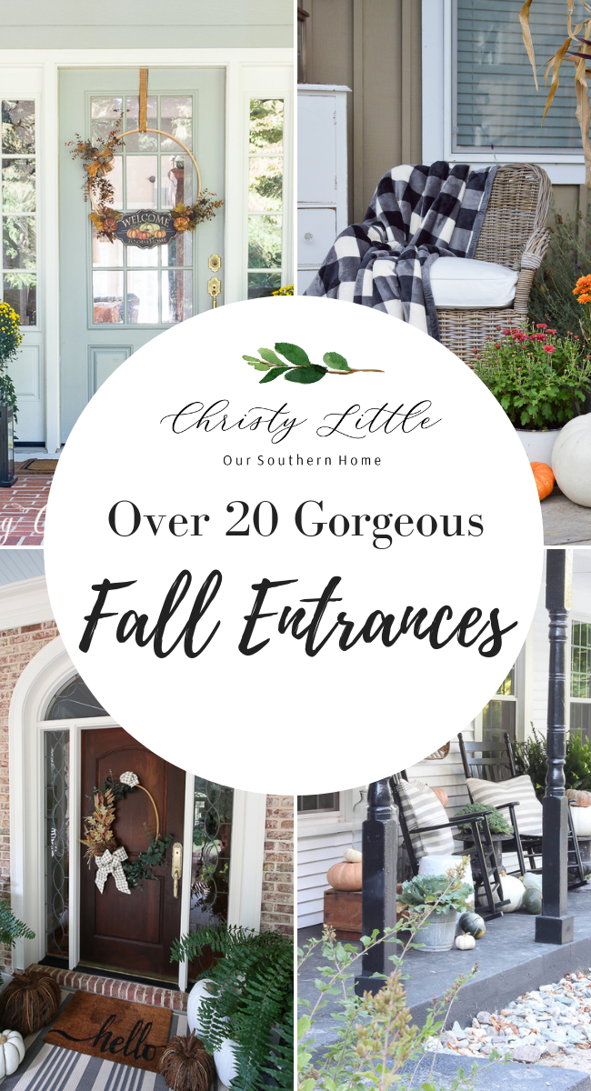 Decorating Fall Entrances + Home and Decor Encore