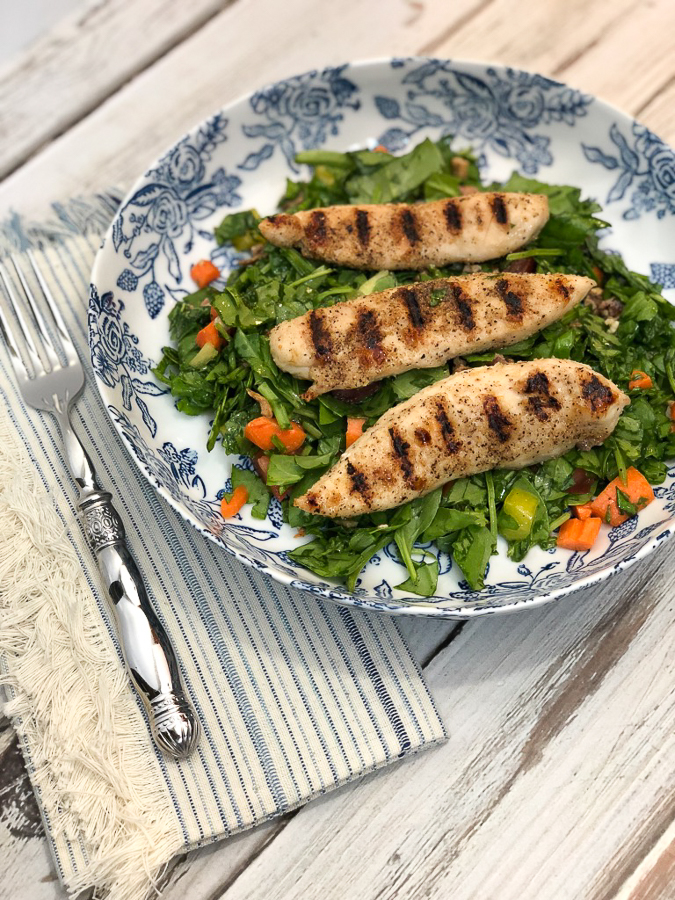 Easy Grilled Chicken Salad + Home & Decor Encore