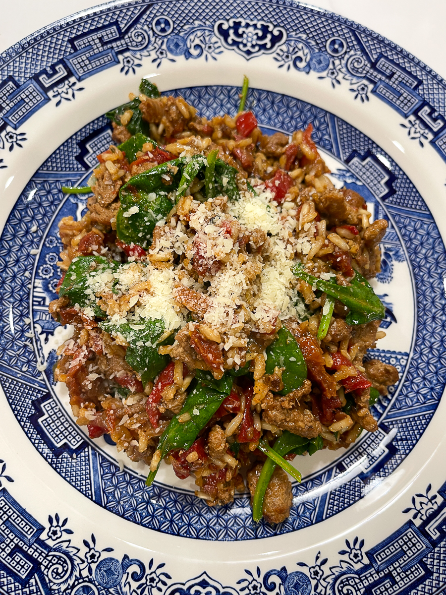 turkey skillet meal on plate