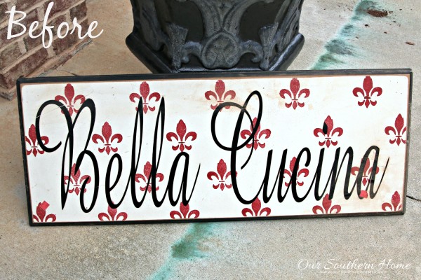 hand painted garden sign by our southern home 1