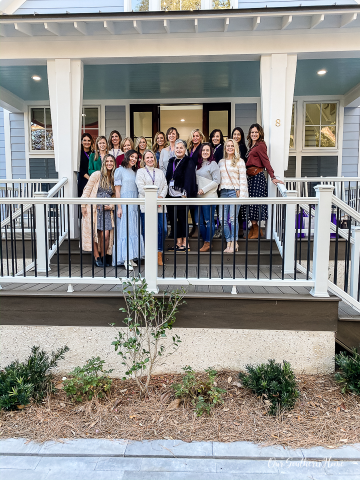 porch with bloggers