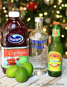 Holiday Moscow Mule cocktail recipe by Our Southern Home