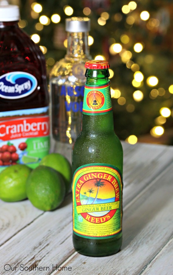 Holiday Moscow Mule cocktail recipe by Our Southern Home