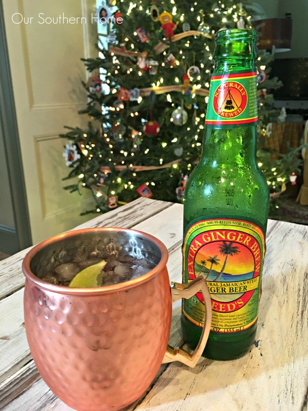 Holiday Moscow Mule cocktail recipe by Our Southern Home