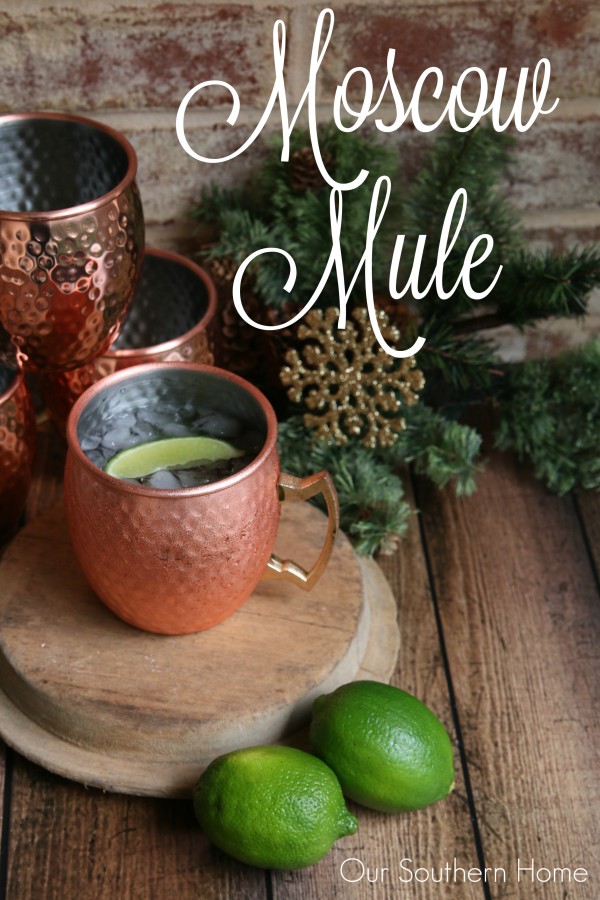 Holiday Moscow Mule cocktail recipe by Our Southern Home