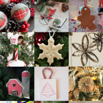 12 Homemade Christmas Ornaments from the features at Inspiration Monday link party!