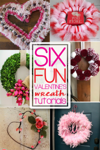 Six beautiful Valentine's Day Wreath ideas are the features for this week's Inspiration Monday Link Party! #valentinesday