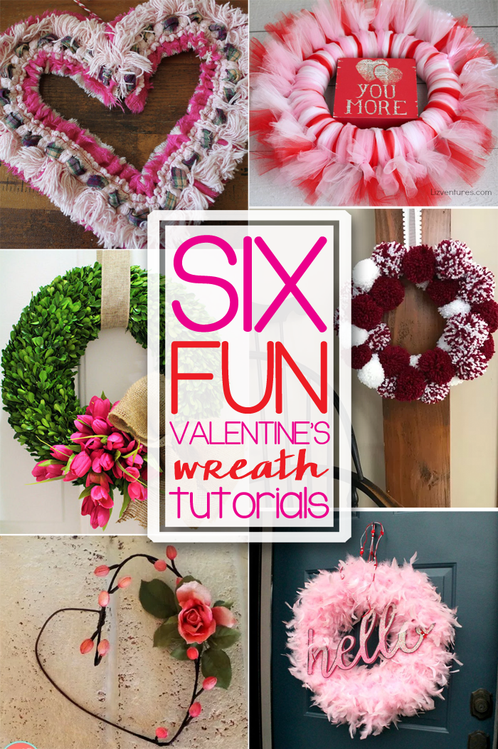 Six Valentine’s Day Wreaths