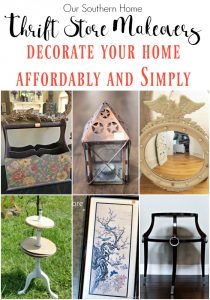 Thrift store finds are the perfect way to decorate your home. It's affordable and easy to transform!