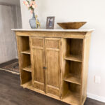 bar cabinet with quartz top