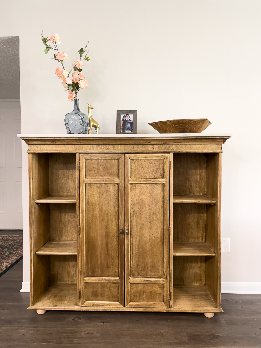 gorgeous bar cabinet from a hutch