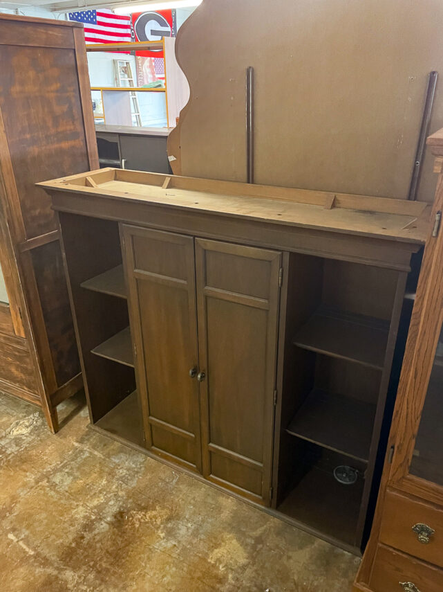 DIY Upcycled Bar from the Top of Hutch Our Southern Home