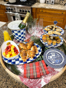 breakfast board on kitchen counter