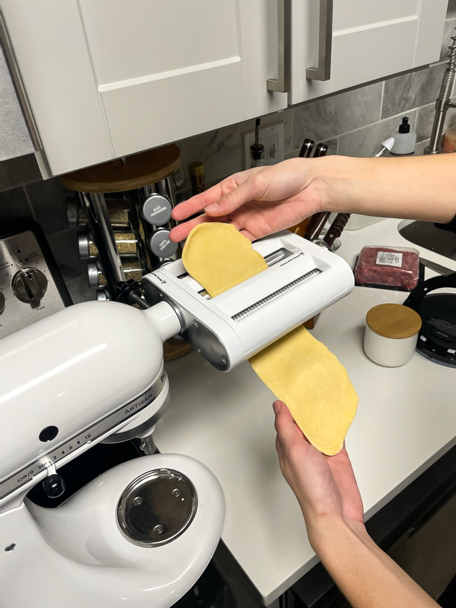 making pasta