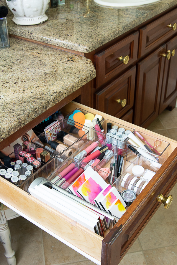 bathroom makeup drawer