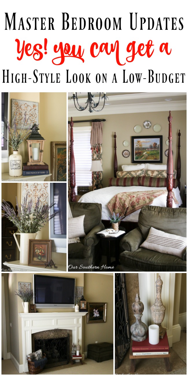 Master bedroom updates with high style on a low budget #ad #athomefinds
