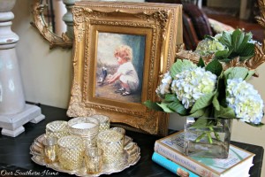 Month 2 in One space, three ways decorating challenge with tips on using what you have by Our Southern Home