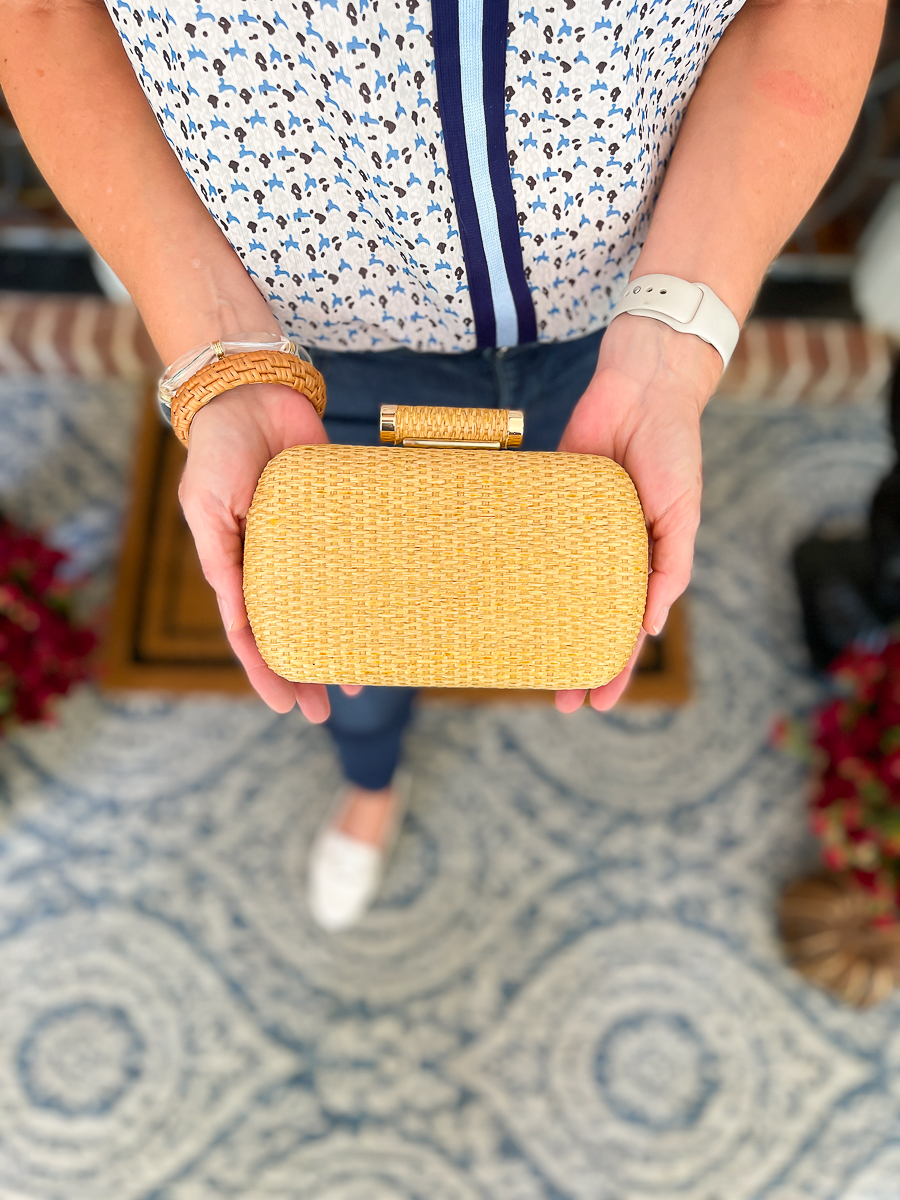 wicker clutch