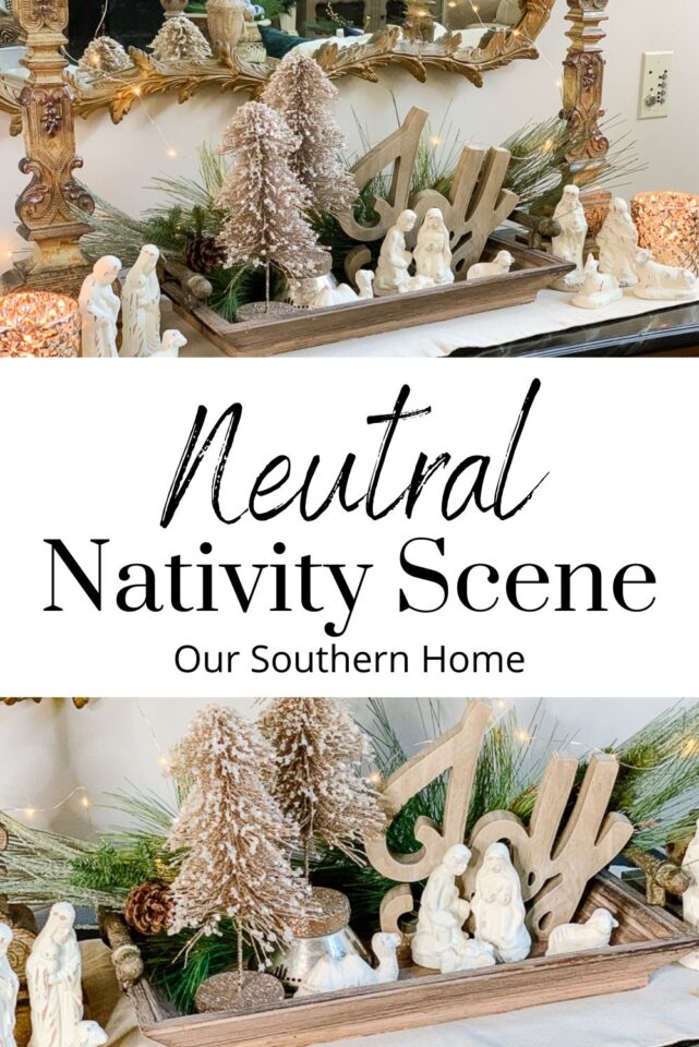 neutral nativity scene