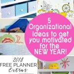 5 Organizational ideas for the home to motivate you in the new year are the features from this week's Inspiration Monday!