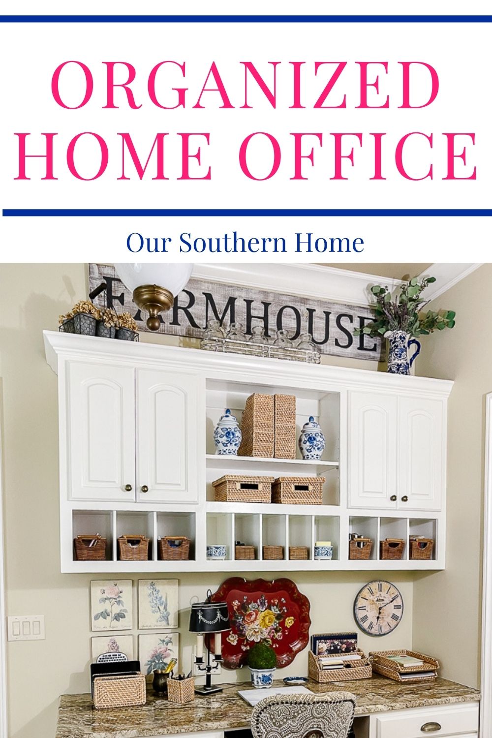 decorated home office