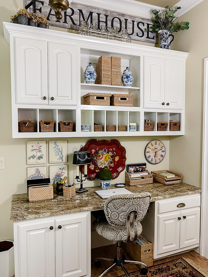 home office with french country style