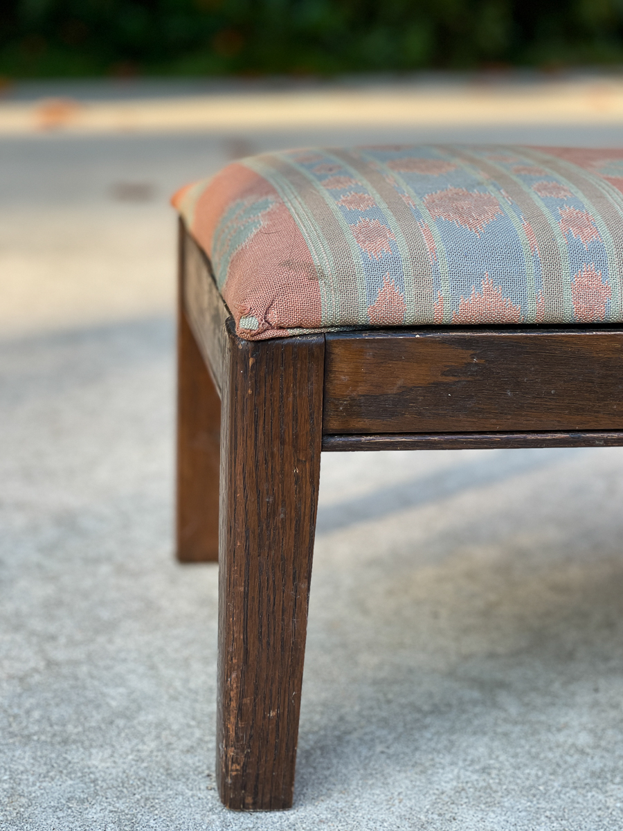 Wooden Stool Makeover with Oven Cleaner Our Southern Home