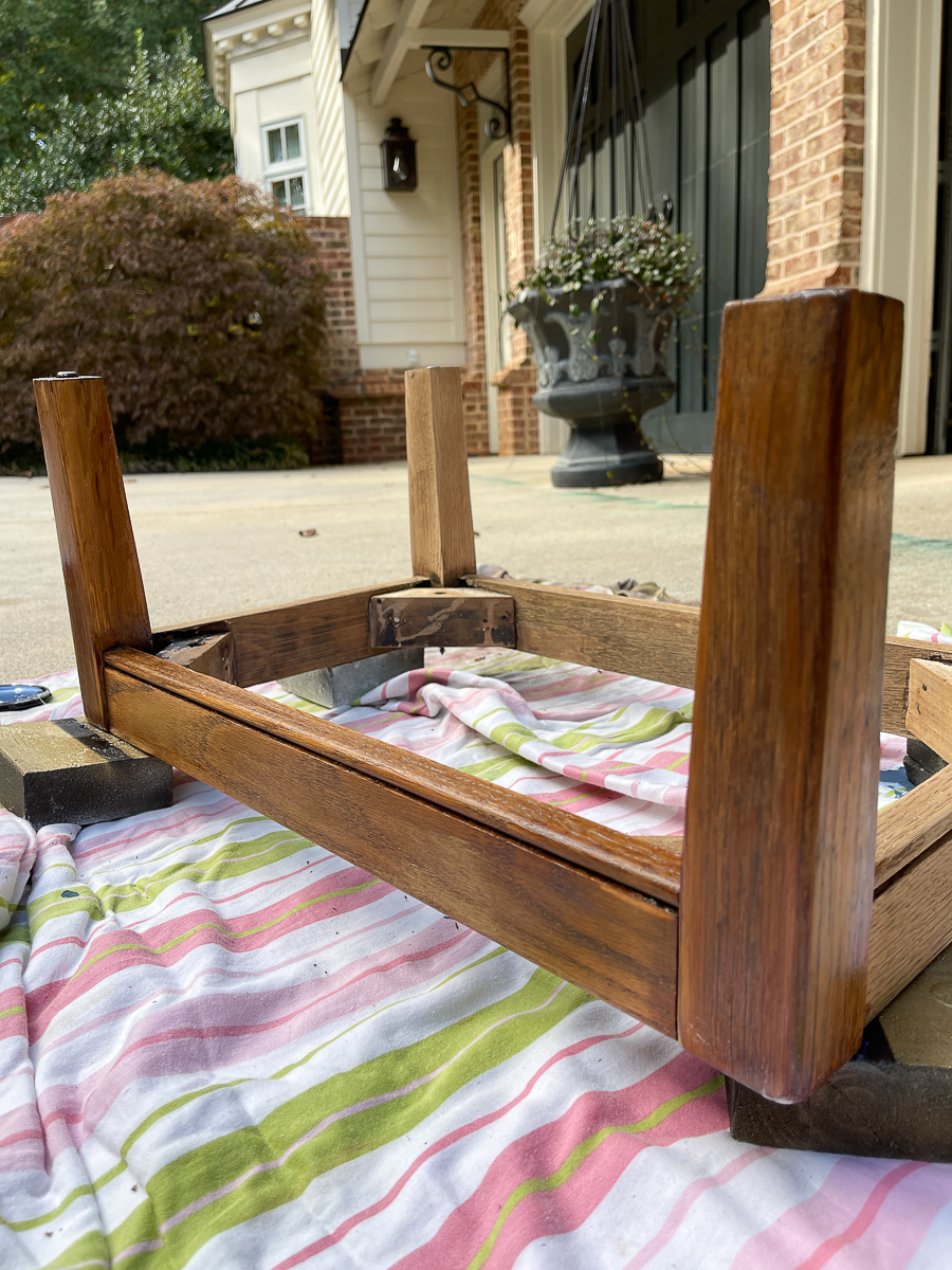 stool upside down to seal