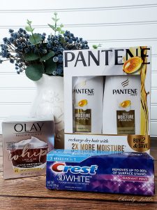 pantene, olay, crest