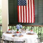 patriotic front porch