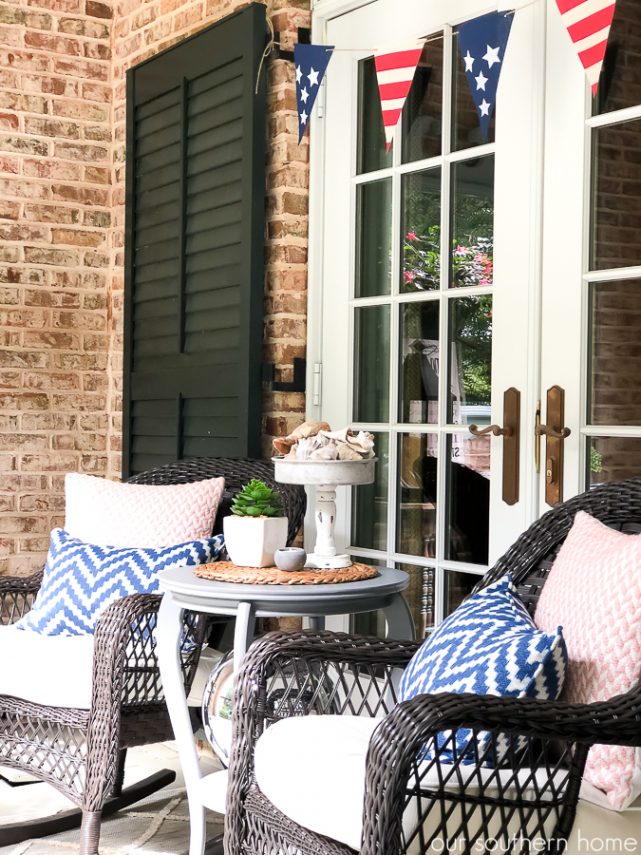 Patriotic Front Porch - Our Southern Home
